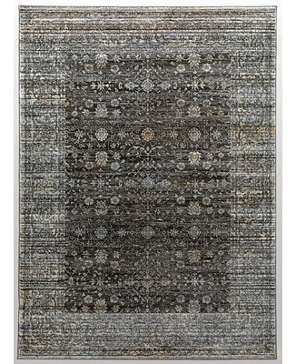 Closeout! Km Home Silvano Sil-01 Brown 5'3" x 7'3" Area Rug