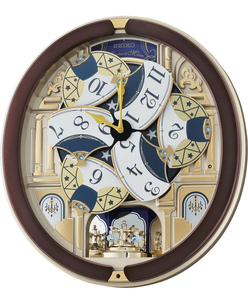 Seiko Melodies in Motion Wood-Tone Wall Clock