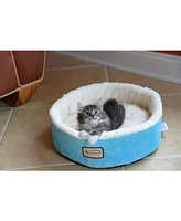 Armarkat 15" Soft Plush Round Dount Cat Beds, Dog Cuddler C12HTL/Mb - Waterproof and Skid-free Base