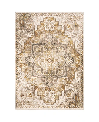 Oriental Weavers Maharaja 661C Gold and Ivory 2'3" x 7'6" Runner Rug