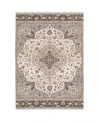 Oriental Weavers Maharaja 660J Ivory and Blue 2'3" x 7'6" Runner Rug