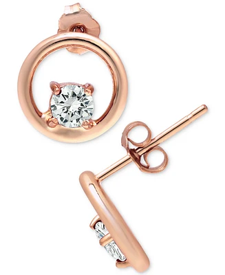 Giani Bernini Cubic Zirconia Circle Stud Earrings, Created for Macy's