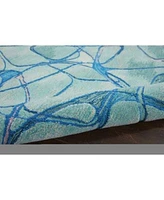 Nourison Home Symmetry Smm05 Aqua Rug