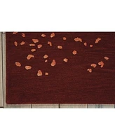 Nourison Home Opaline Opa08 Cinnabar Rug