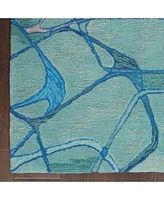 Nourison Home Symmetry Smm05 Aqua Rug
