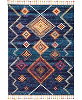 Closeout! Nourison Home Nomad NMD04 Aqua 7'10" x 10'6" Area Rug