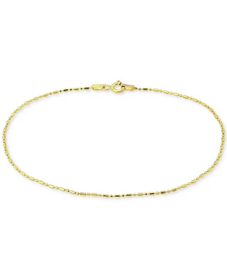 Giani Bernini Dot Dash Link Ankle Bracelet 18k Gold-Plated Sterling Silver & Silver, Created for Macy's