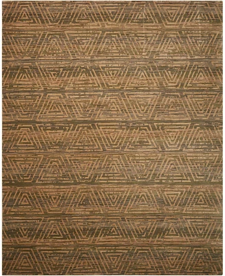 Nourison Home Silken Allure SLK20 Silver 5'6" x 8' Area Rug