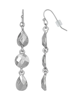 2028 Silver-Tone Linear Drop Earring