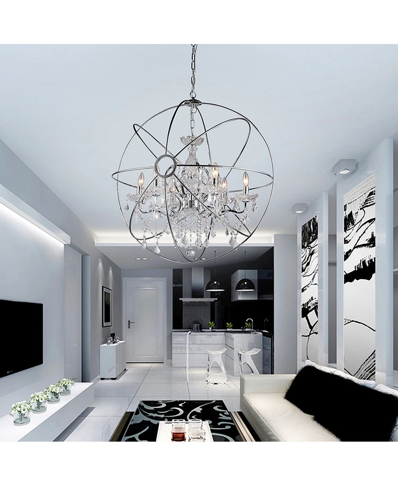 Home Accessories Saturn 17" 6-Light Indoor Chandelier with Light Kit