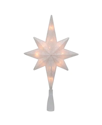 Northlight Lighted Bethlehem Star with Scrolling Christmas Tree Topper