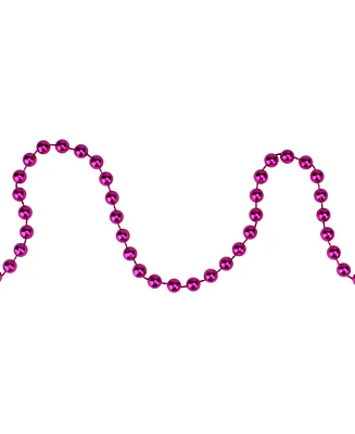 Northlight Metallic Shiny Beaded Artificial Christmas Garland-Unlit