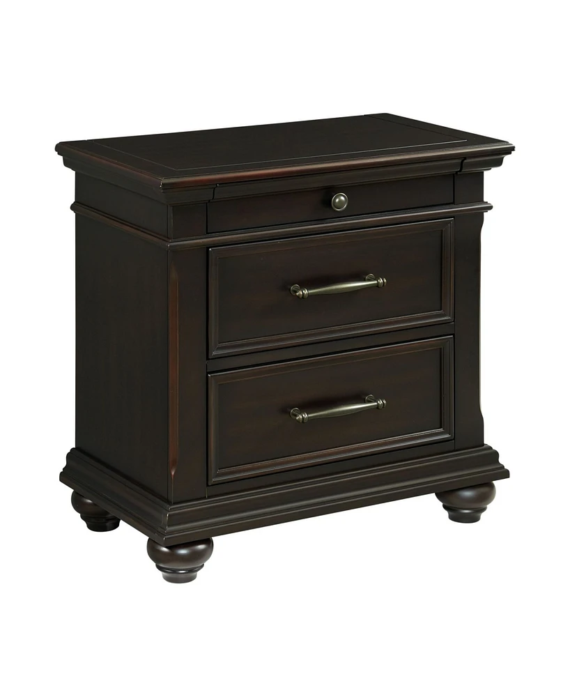 Picket House Furnishings Brooks 3-Drawer Nightstand with Usb Ports