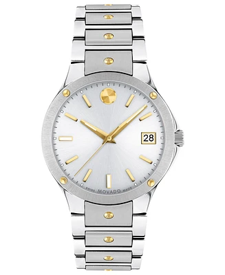 Movado Women's Swiss Se Gold Pvd & Stainless Steel Bracelet Watch 32mm