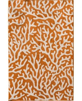 Closeout Portland Textiles Tropicana Allover Coral Area Rug