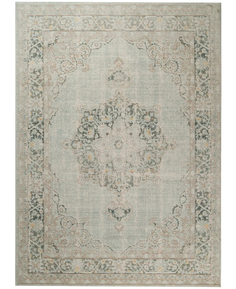 Amer Rugs Century Cen-21 Aqua 3'11" x 5'11" Area Rug