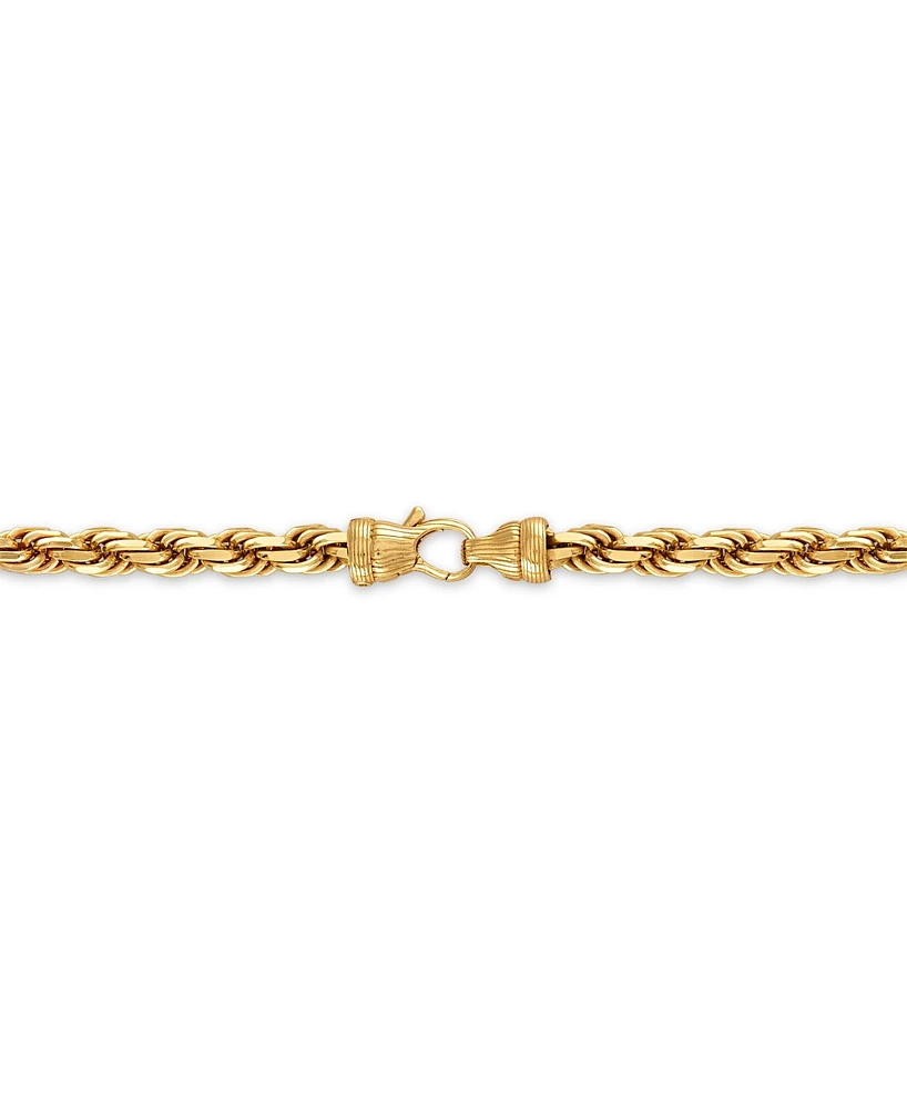 Esquire Men's Jewelry 2-Pc. Set 22" Rope Link Chain Necklace & Matching Bracelet, Created for Macy's