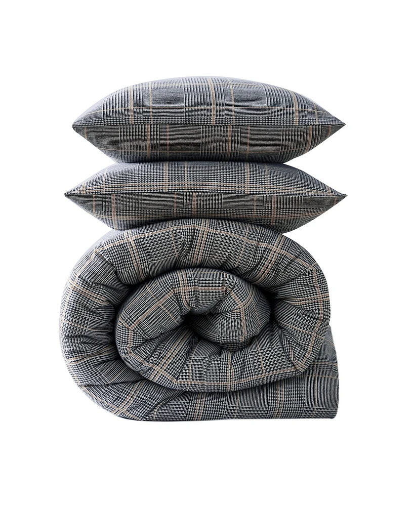 Kenneth Cole New York Sussex Brushed Cotton Flannel Comforter Set
