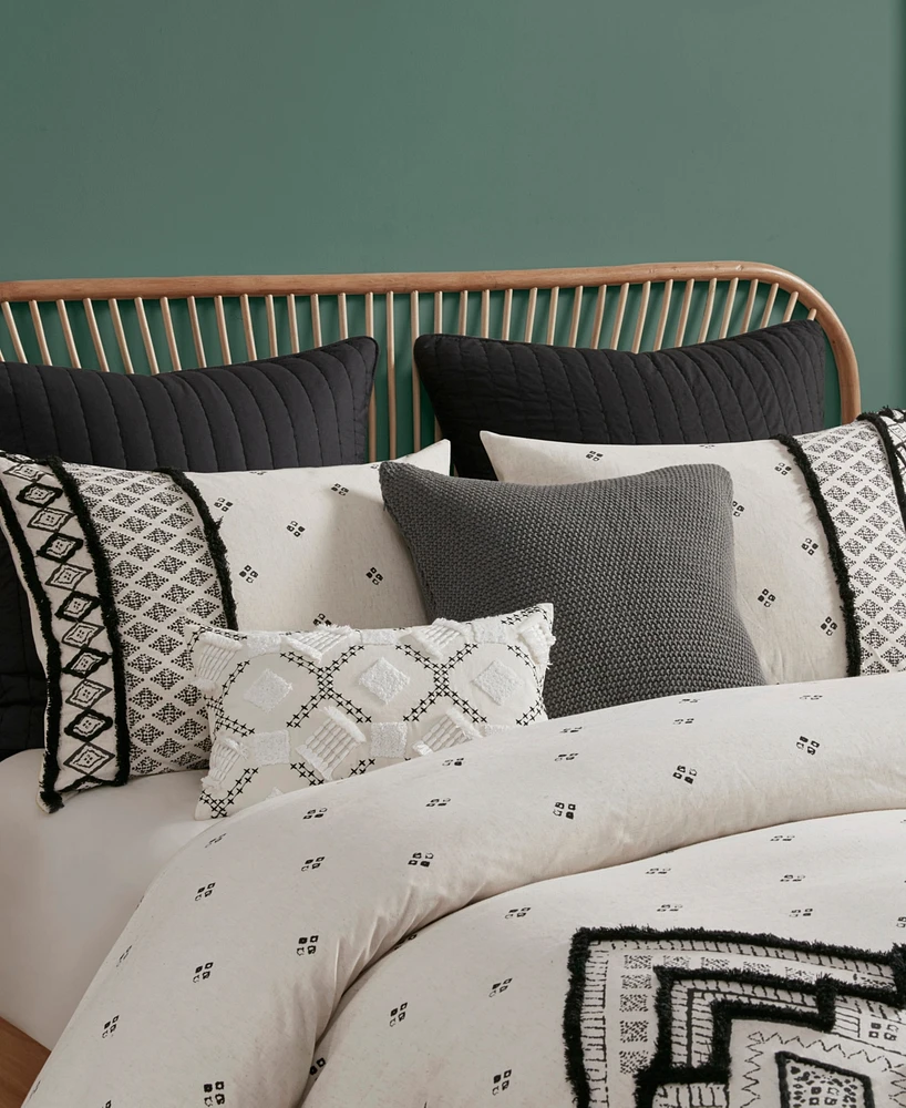Ink+Ivy Marta Cotton 3-Pc. Duvet Cover Set, Full/Queen