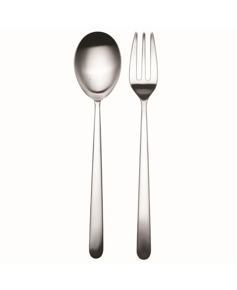 Mepra Serving Fork and Spoon Linea Cutlery, Set of 2