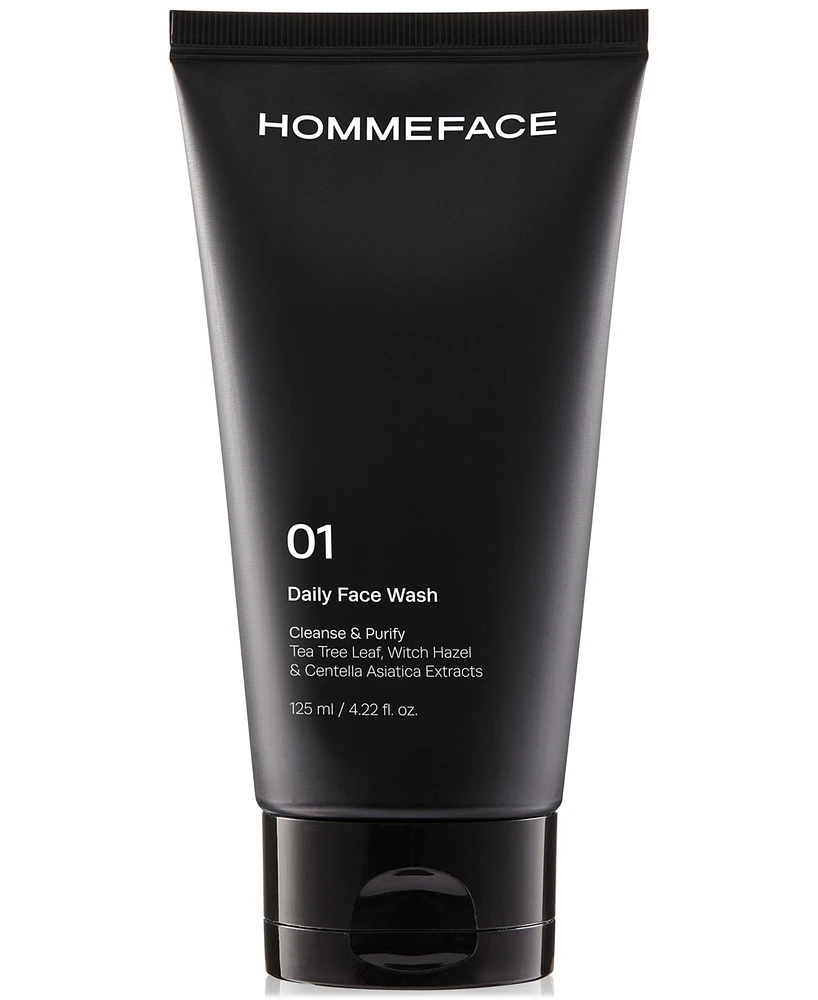 Hommeface Daily Face Wash For Men, 4.22 oz.