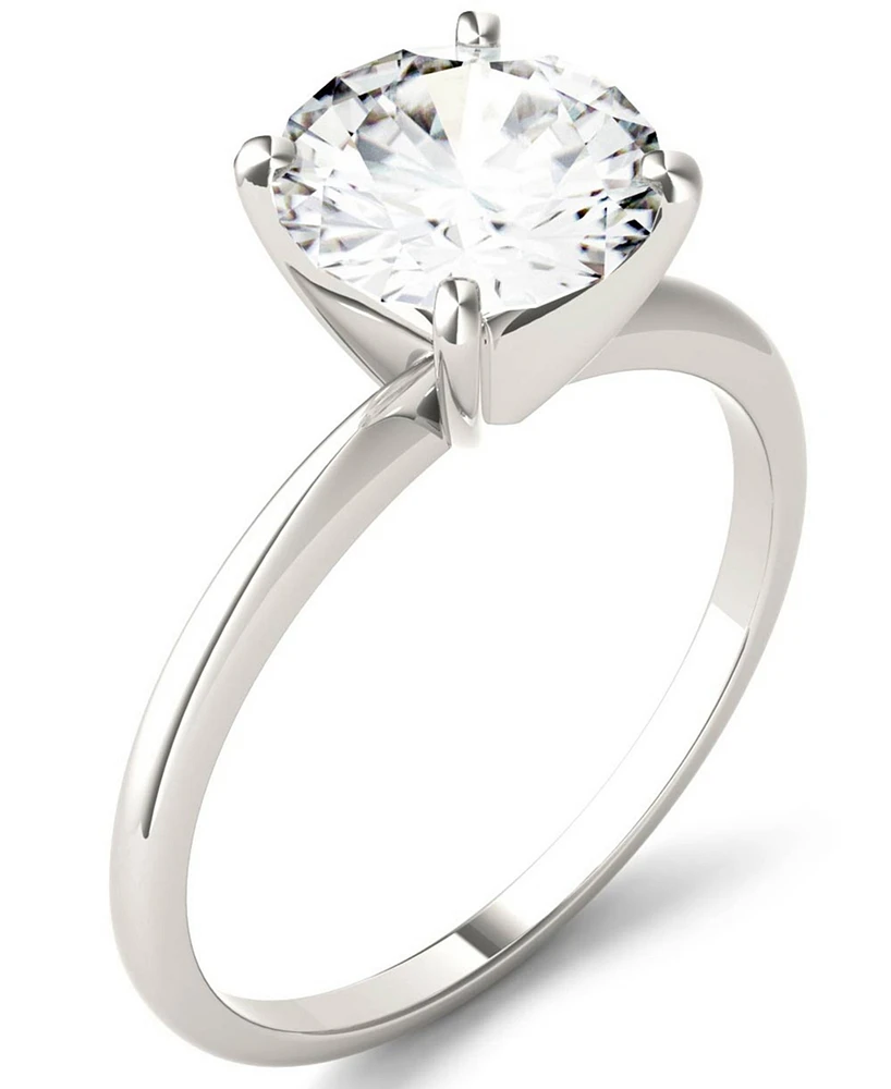Charles & Colvard Moissanite Solitaire Ring (1 ct. t.w. Dew) 14k White Gold
