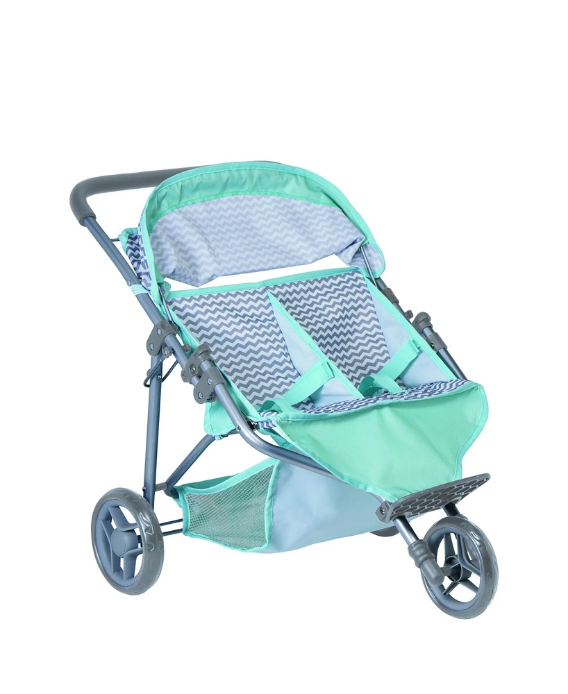Zig Zag Twin Jogger Doll Stroller