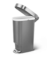 simplehuman 40 Liter Plastic Slim Rectangular Kitchen Trash Can