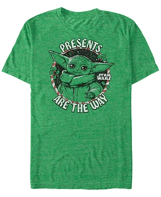 Men's Star Wars Mandalorian Baby Jedi Knight Short Sleeve T-shirt