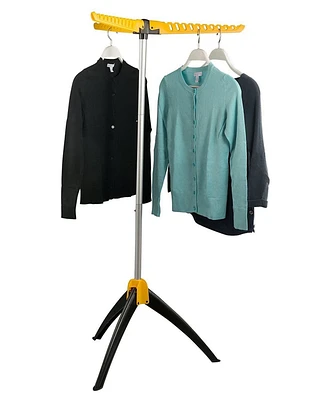 Homeitusa Foldable Clothes Drying Rack in Yellow - Portable Garment Drying Rack - Foldable Clothing Rack for Drying Clothes