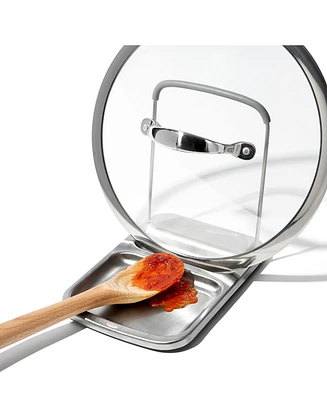 Oxo Good Grips Stainless Steel Spoon Rest with Lid Holder