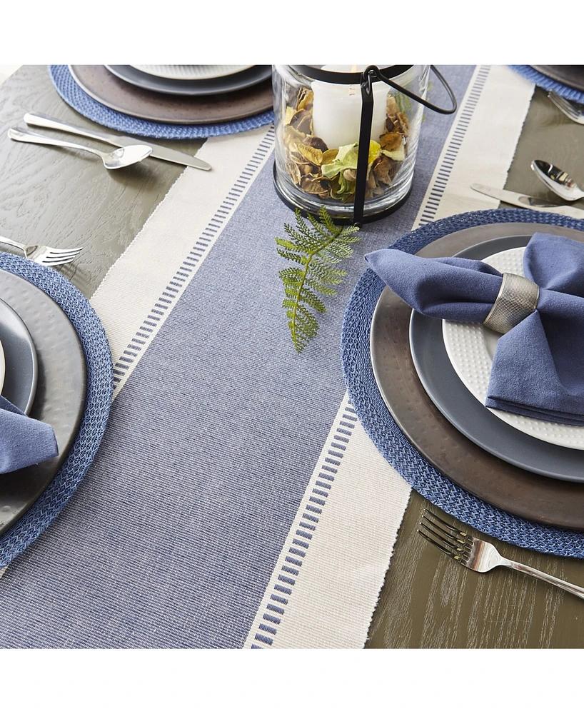 Design Imports Dobby Stripe Table Runner, 13" x 72"