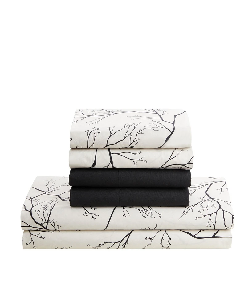 Nestl Printed Super Soft Deep Pocket 6 Pc. Sheet Set