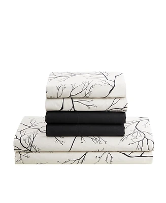 Nestl Printed Super Soft Deep Pocket 6 Pc. Sheet Set