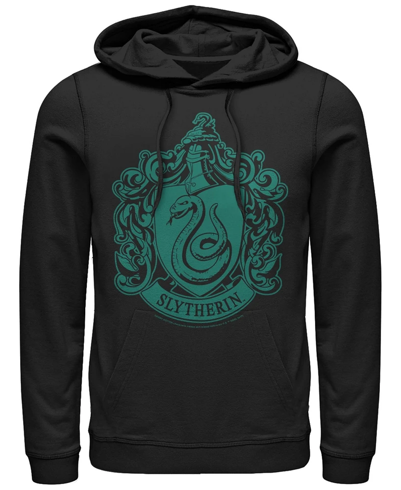 Men's Deathly Hallows 2 Simple Slytherin Fleece Hoodie