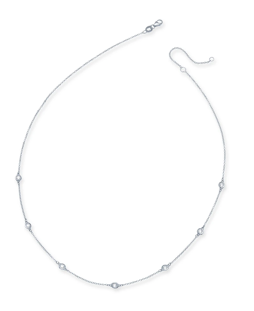 Effy Diamond Seven Station Necklace 16-18" (1/2 ct. t.w.) 14k White, Yellow or Rose Gold