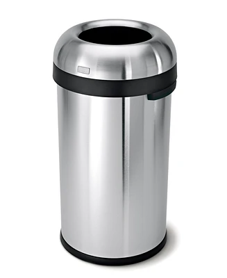simplehuman 60L Round Bullet Open Top Commercial Trash Can
