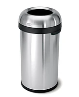 simplehuman 60L Round Bullet Open Top Commercial Trash Can