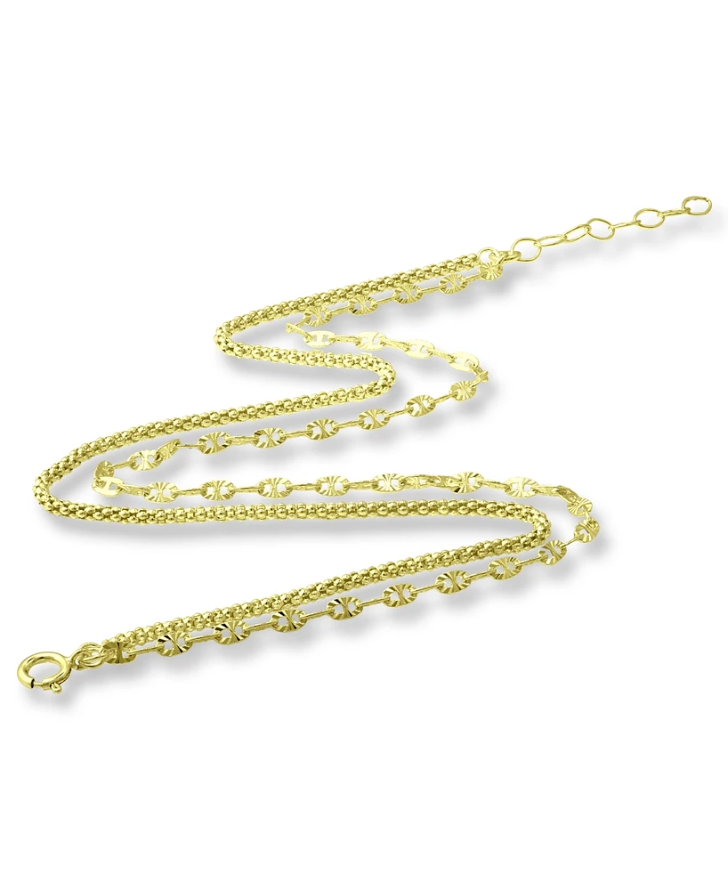 Giani Bernini Double Chain Ankle Bracelet, Created for Macy's