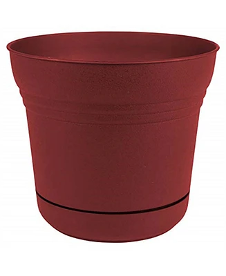 Bloem SP1413 Saturn Collection Planter w/ Saucer 14 inches Burnt Red