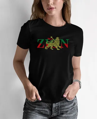 Women's Word Art Zion One Love T-Shirt