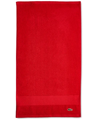 Lacoste Home Heritage Anti-Microbial Supima Cotton Hand Towel, 16" x 30"
