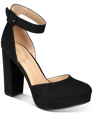 Sun + Stone Women's Estrella Block Heel Platform Pumps, Created for Macy's