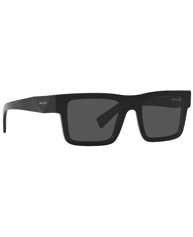 Prada Symbole Rectangular Men's Sunglasses, Pr 19WS