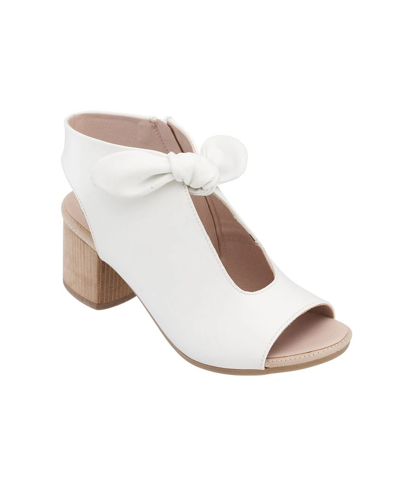 Gc Shoes Women's Kimora Knot Detail Block Heel Dress Sandals