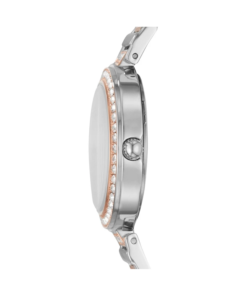 Fossil Women's Karli Three Hand Two Tone Stainless Steel Watch 34mm