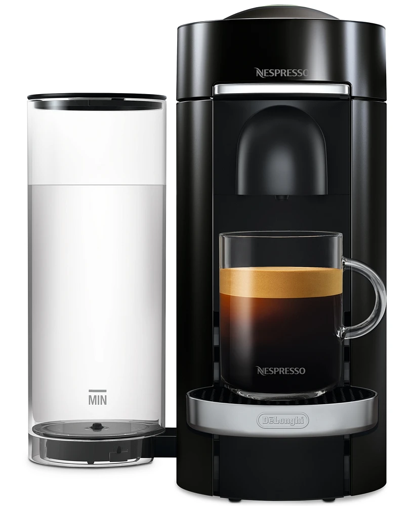 Nespresso Vertuo Plus Deluxe Coffee and Espresso Machine by De'Longhi in Black