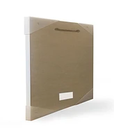 Stupell Industries Pink Gold-Tone Heels Bookstack Glam Fashion Design Wall Plaque Art, 10" x 15"