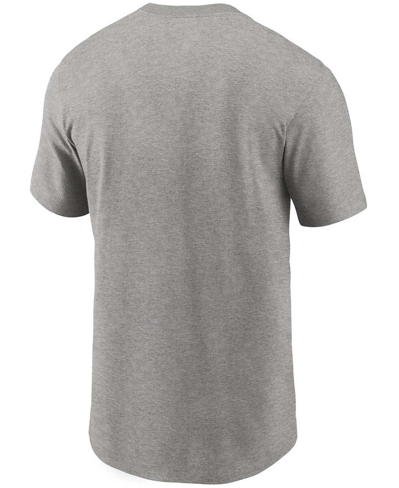 Men's Heathered Gray New York Giants Primary Logo T-shirt