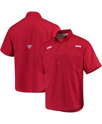 Men's Columbia Cardinal Arkansas Razorbacks Pfg Tamiami Shirt